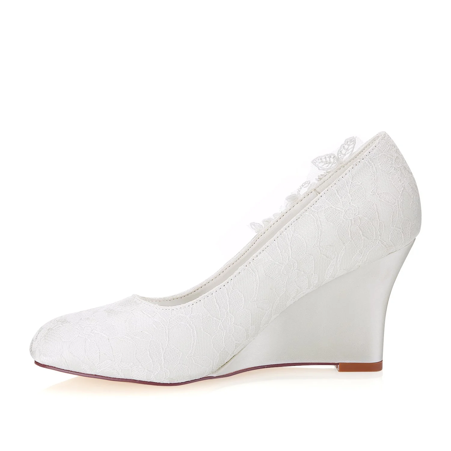 ivory wedge lace wedding shoes with beads, charming woman shoes l 932 ivory wedge lace wedding shoes with beads, charming woman shoes l 932