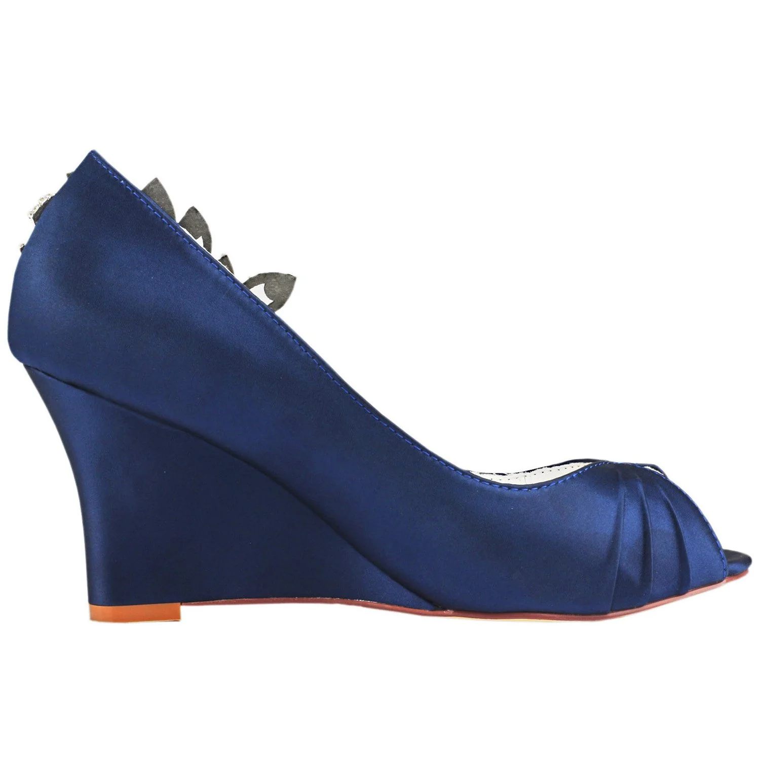 dark blue wedge wedding shoes with rhinestone,elegant wedding party shoes, l 933 dark blue wedge wedding shoes with rhinestone,elegant wedding party shoes, l 933